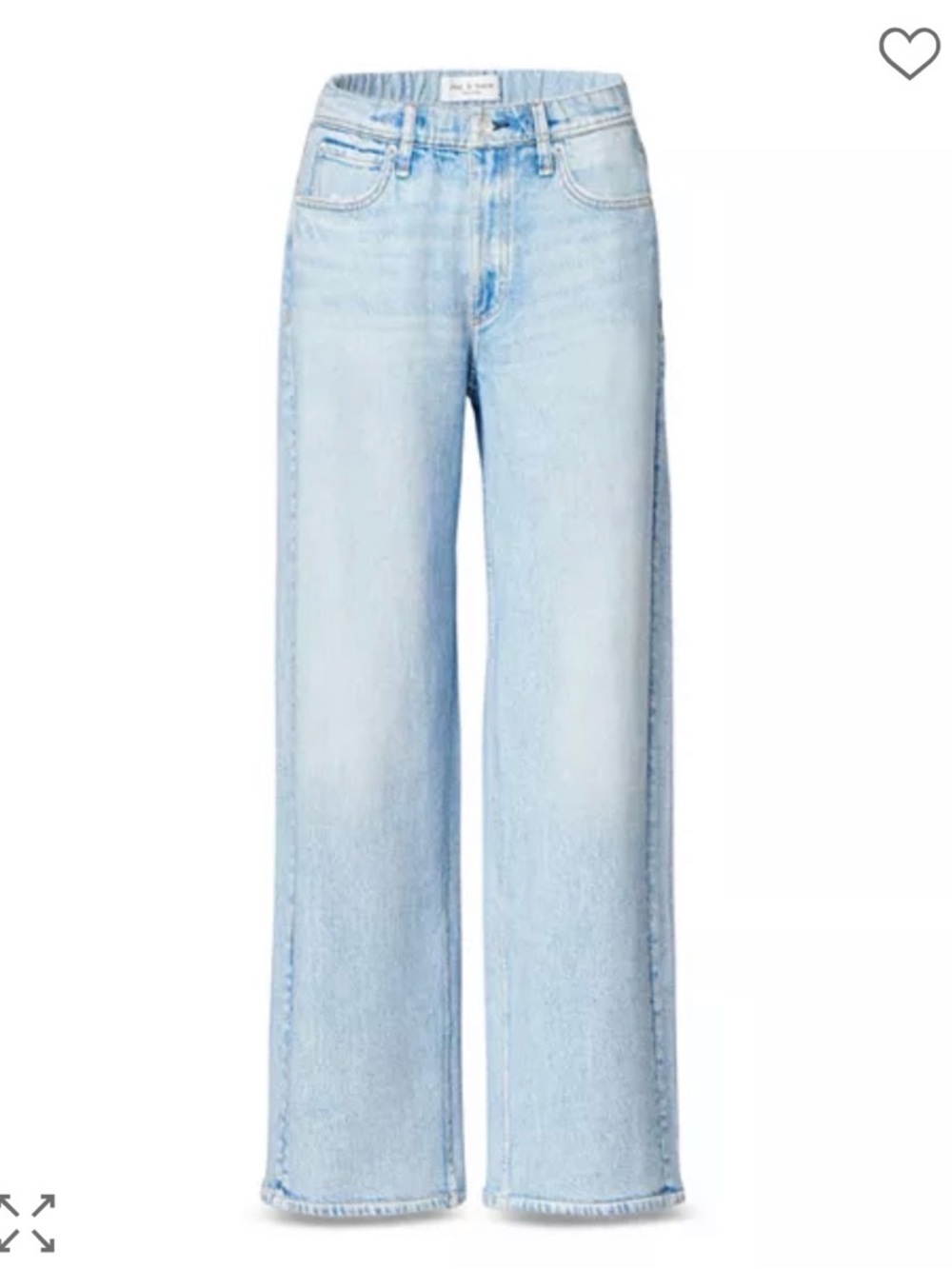 Rag & Bone Miramar Mid Rise Wide Leg Sweatpants Jean NWOT - Picture 4 of 4